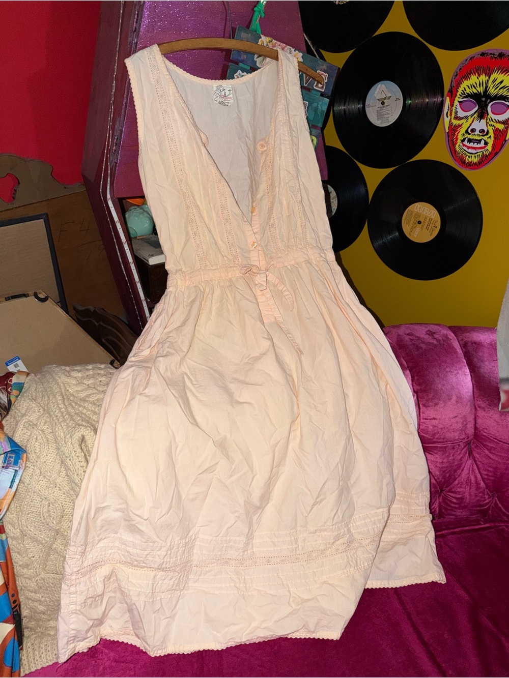 Lipstick Light Pink Cotton dress
